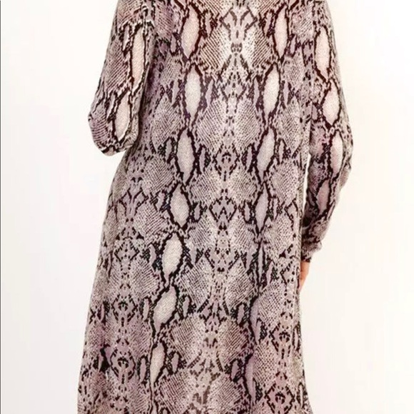 New.! Open Kimono XL Snake Skin Print Pink Black - Picture 8 of 8